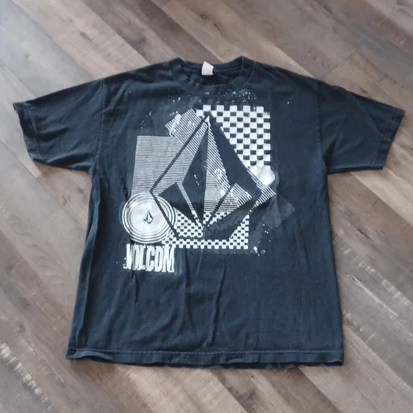 Volcom black graphic men t-shirt size L - Picture 2 of 6